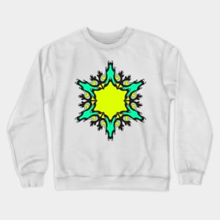 Inspirational MANDALA T-SHIRT STAR-LIME Crewneck Sweatshirt